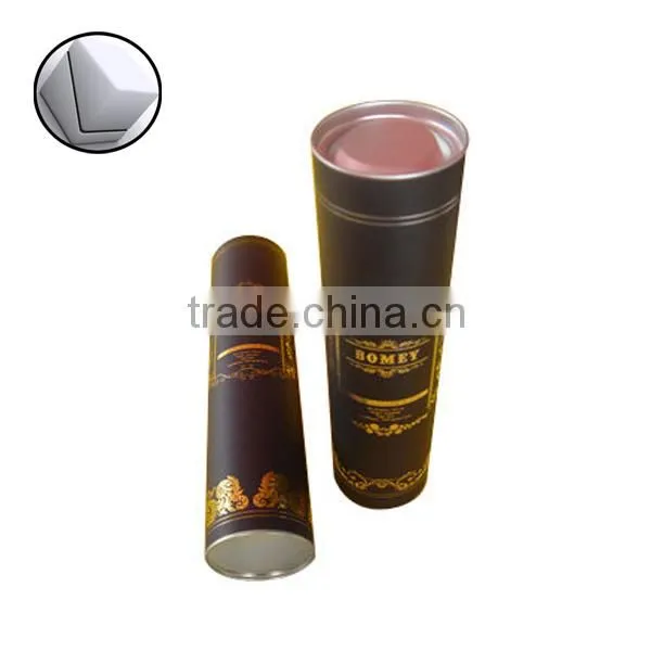 paper round wine tube box