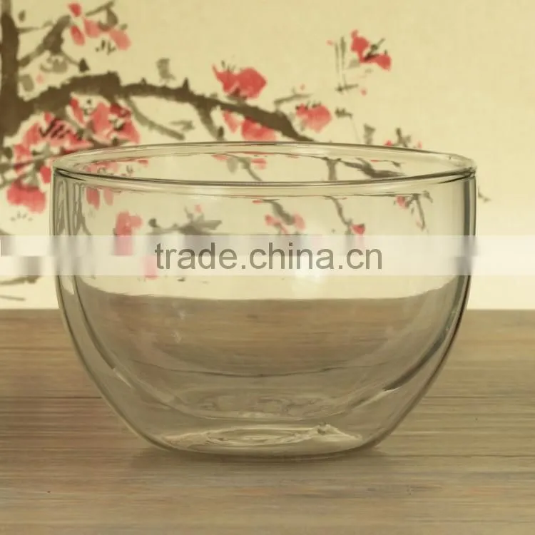 Top Selling Double Walled Borosilicate Glass Bowl Cereal Bowl Rice Bowl