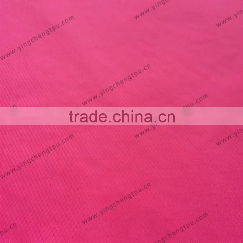 TPU Coated 30D Nylon Diamond Ripstop Fabric with Water Repellent for Lightweight Dry Storage Bag