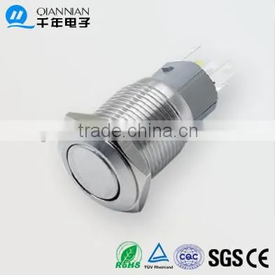 QN16-F6 16mm momentary/latching Metal Push Button Switch