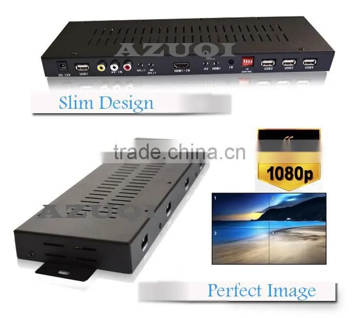 FHD LCD FHD splicing monitor control box for video wall