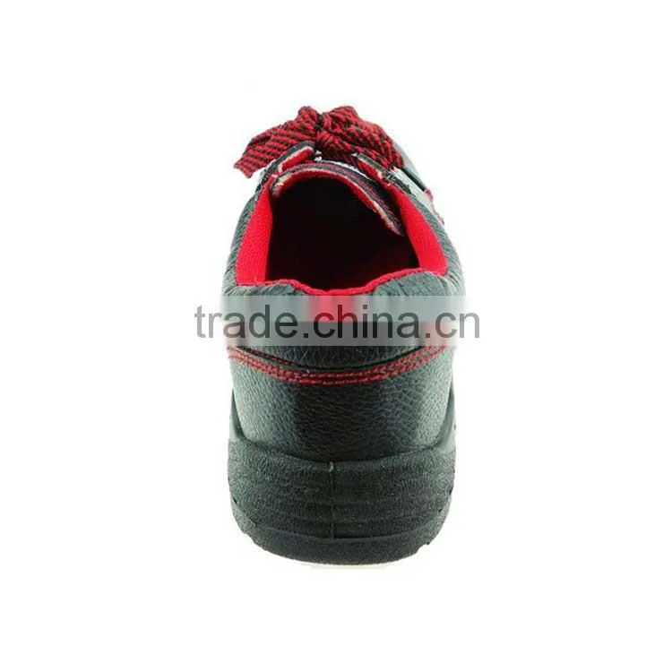 steel toe industrial working leather safety shoes