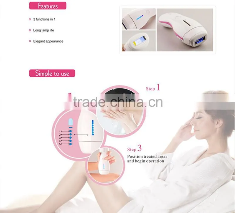 3 IN 1 function handheld beauty IPL machine with DEESS home use beauty device