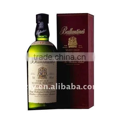 750ML whisky glass bottle