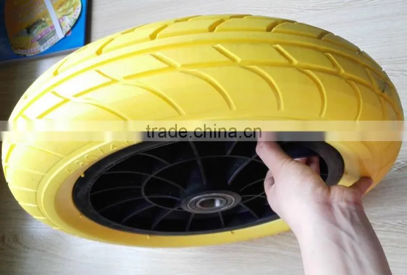 4.00-8 PU filled tire wheel Trolley wheel