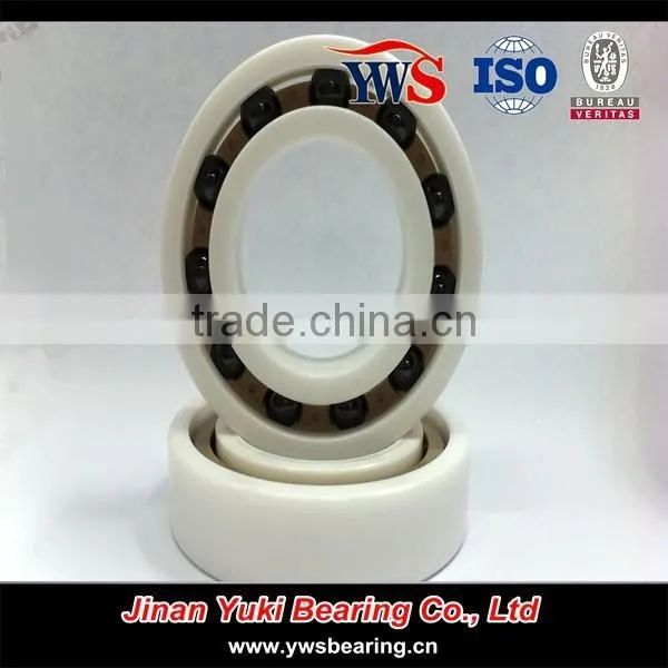 PEEK cage ZrO2 outer rings Si3N4 balls 6006 ZrO2 Full ceramic bearing