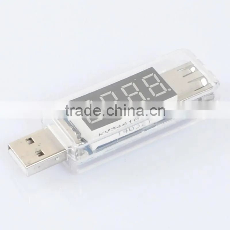2017 New design USB Power Amp Meter Tester Charging Voltage Current Multimeter Transparent
