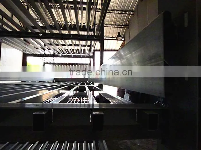 Aluminum ventilation system in greenhouse