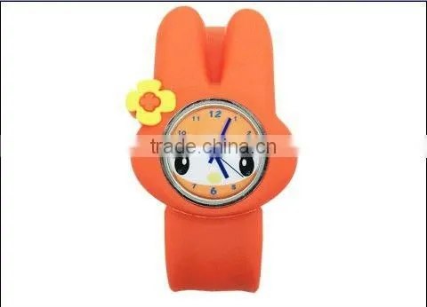 Promotional Fashion Slap Band Silicone Girl Watch