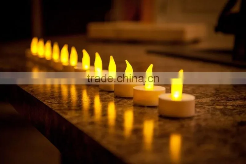 LED tealight candle flicking flameless led teal light battery operated led tealight candle