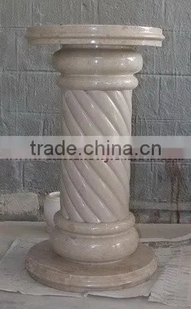 NATURAL BLACK AND GOLD MARBLE PEDESTALS COLLECTION