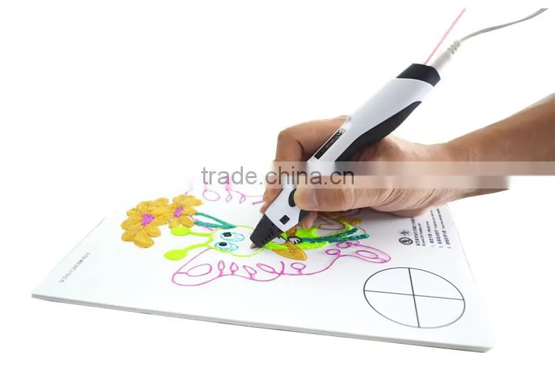 2016 Hotsale Factory price PLA filament 3d printing pen for children diy 3d drawing pen