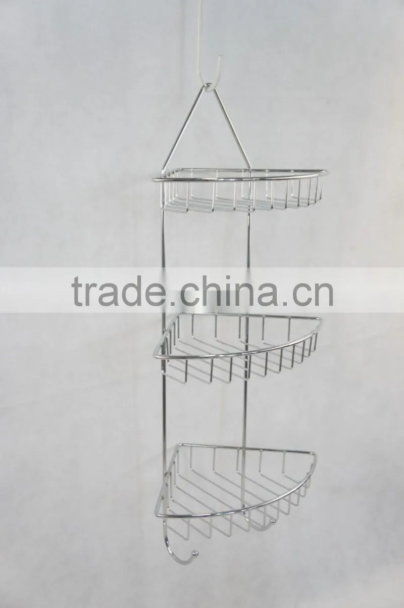 Bathroom Shower Caddy for Shampoo, Soap, 3 Tires Caddy Corner