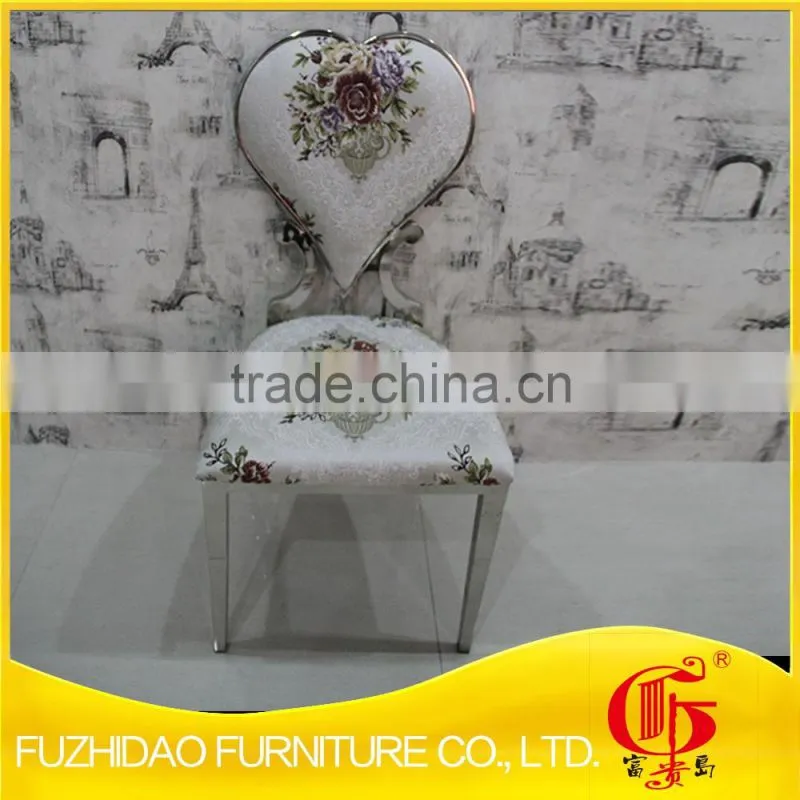New design stainless steel dining chair for living room