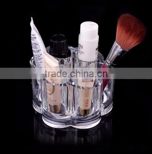 cy270 Plum Flower Clear Acrylic Makeup Organizer Insert Makeup Box Lipstick Brush Storage Box Cases