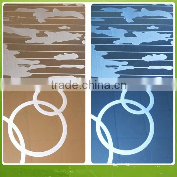 Beautiful Color Etching Stainless Steel Interior Elevator Cabin Decoration