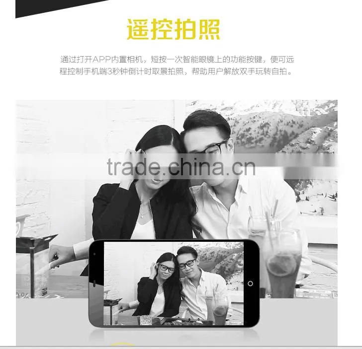 New Arrival Intelligent Bluetooth Eyewear Glasses With Pedometer/Call Remind/Selfie Shoot/Anti-lost Multifunction Smart Glasses