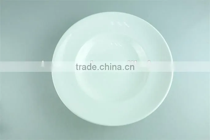 White Porcelain plate , Cheap Stocked Home used ceramic Oval plates for dinner