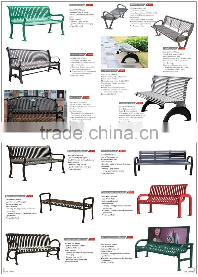 Arlau Cheap Wholesale Outdoor Furniture,Prime Quality Antique Cast Iron Furniture Bench Legs,Patio Metal Bench
