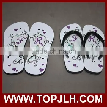 hot sale custom couple wedding slippers for invitation gifts
