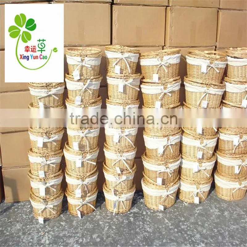 cheap wicker baskets with lid and lining