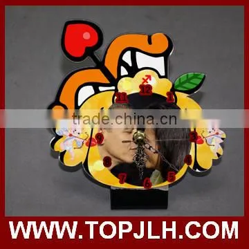 Heat transfer printed MDF wall clock 8 '' wooden colck