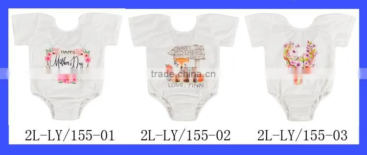 3 Pack Infant And Toddler White Summer Jumpsuits Natural Organic Blank Baby Onesie