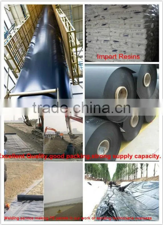 Long Service Life 1.0mm Black HDPE Geomembrane with Competitive Price