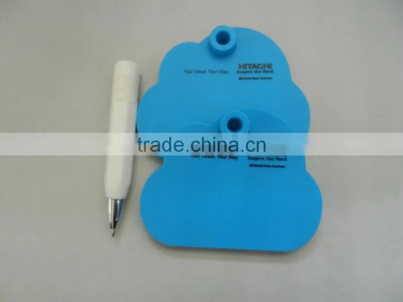 custom silicone memo pad colored silicone writing pad with pen