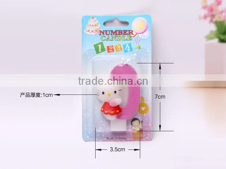 Carton Hello Kitty Cat Birthday Candle for Children