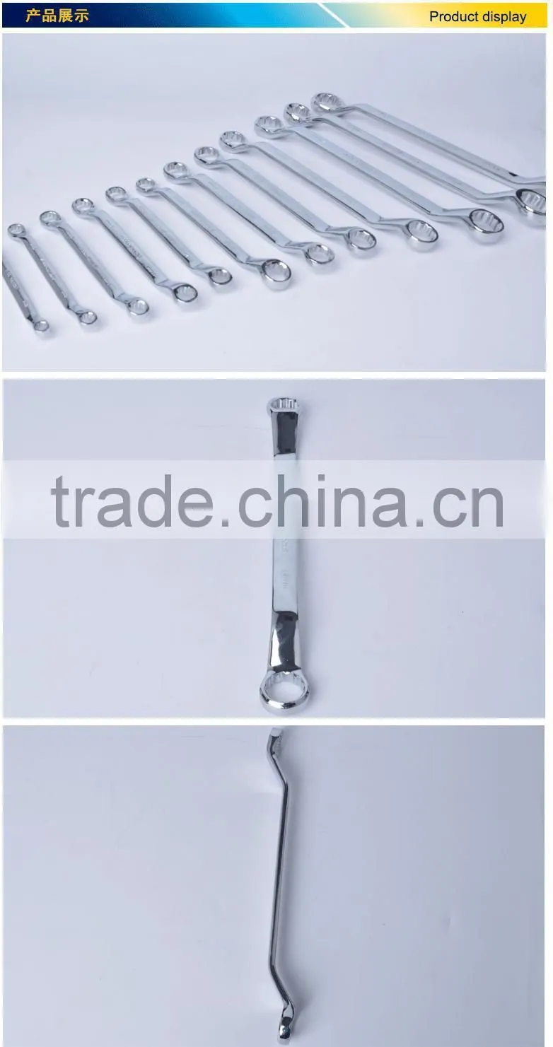 mirror surface double box end wrench,anti-rust spaner wrench ring ,ANSI double box end wrench