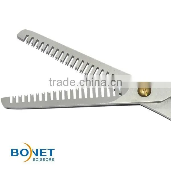 S81037 6-1/4" molybenum coating double sides barber scissors hair thinning scissors