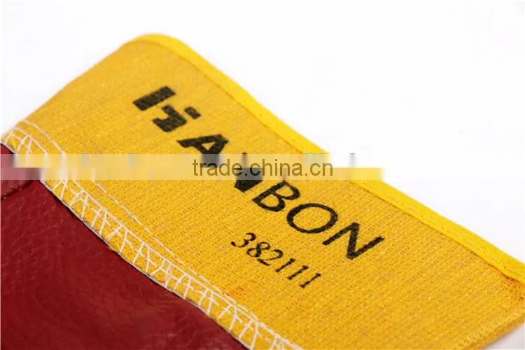Professional welding goves with high quality of 11'' and 18'' yellow color