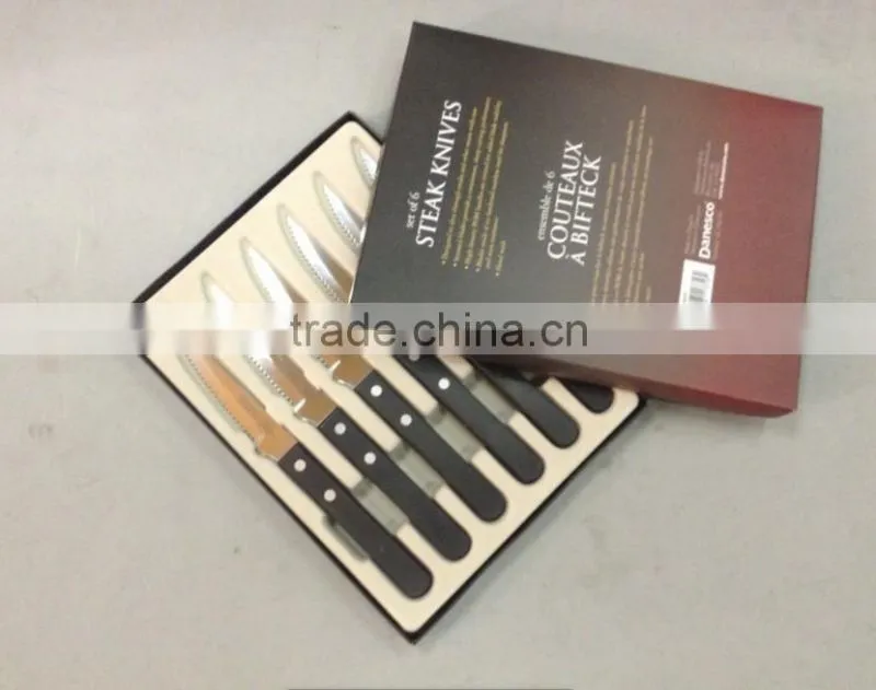 6pcs steak knife BBQ devil