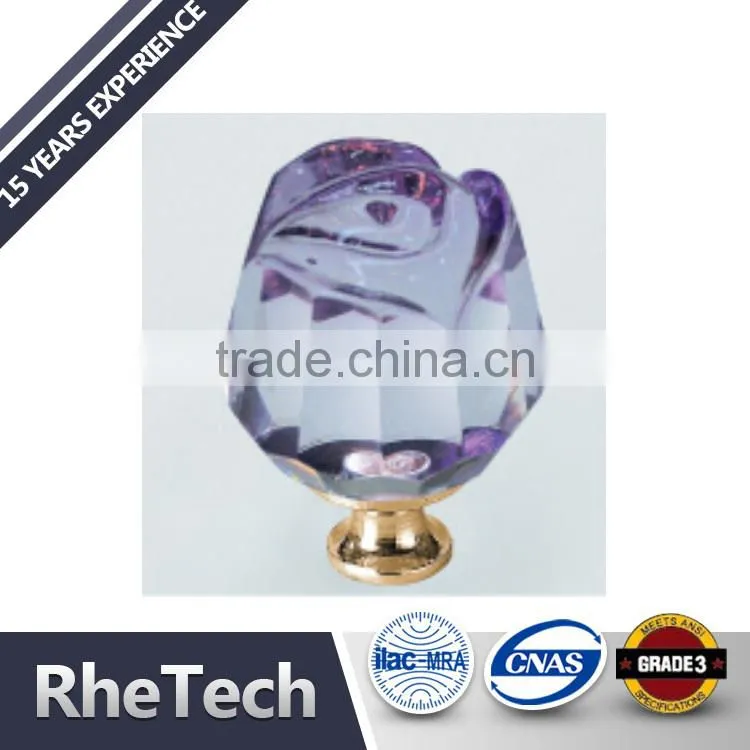 Factory supply Crystal Glass Cabinet Pull Knobs For Furniture Hardware