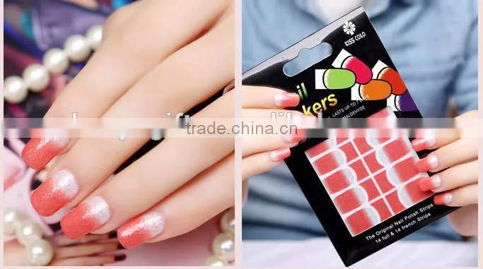 High quality gradient color nail sticker, Gradient nail stick Fashion Nail art