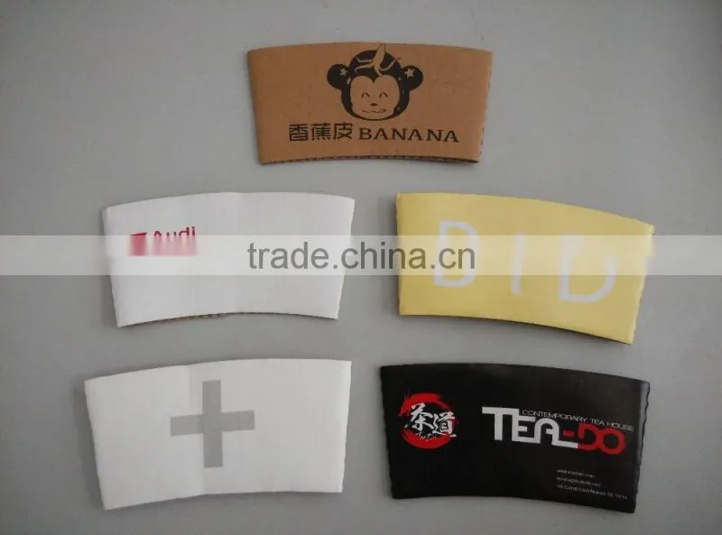 Hot Beverage Coffee Cup Sleeve 2 to 20 oz. Paper Sleeves