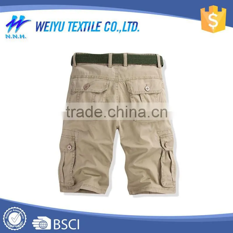 Breathable custom made MENS fitness Wholesale Cargo shorts