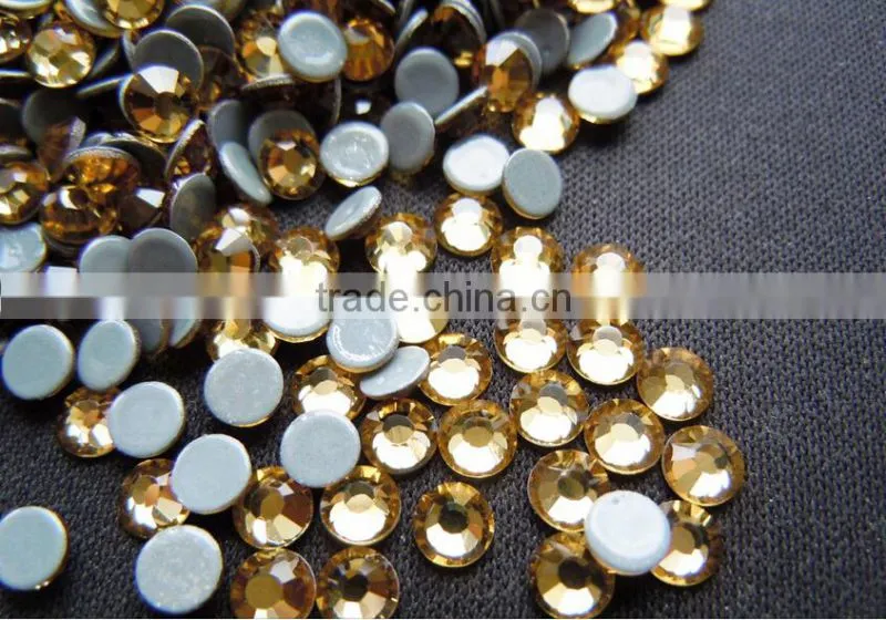 China factory wholesale decorative shiny leed free and multi size cheap loose flat back strass hot fix rhinestone for garment