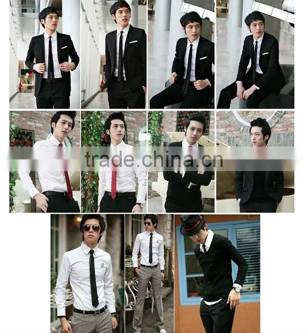 HD-T18 2014 Men's new fashion polyester striped tie,custom checked neck tie