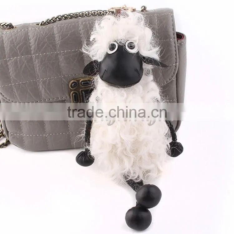 CX-R-52 Lastest Design Hot Fashion Cheap Custom Lamb Fur Keychain