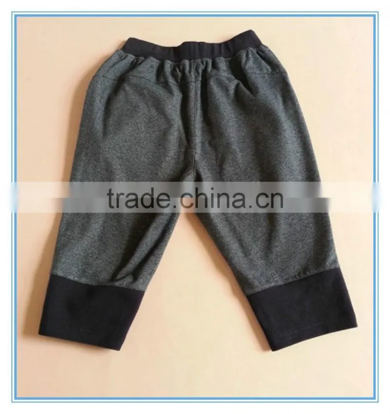 Casual wear children kids short pants, new style boys pants, 100% cotton children trousers