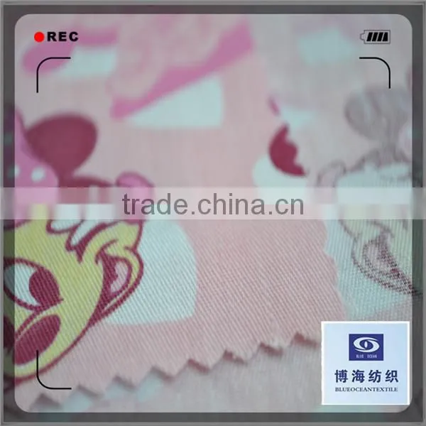 tc twill with digital fabric printing on fabric