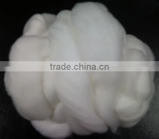 Virgin polyester tops 3d*102mm