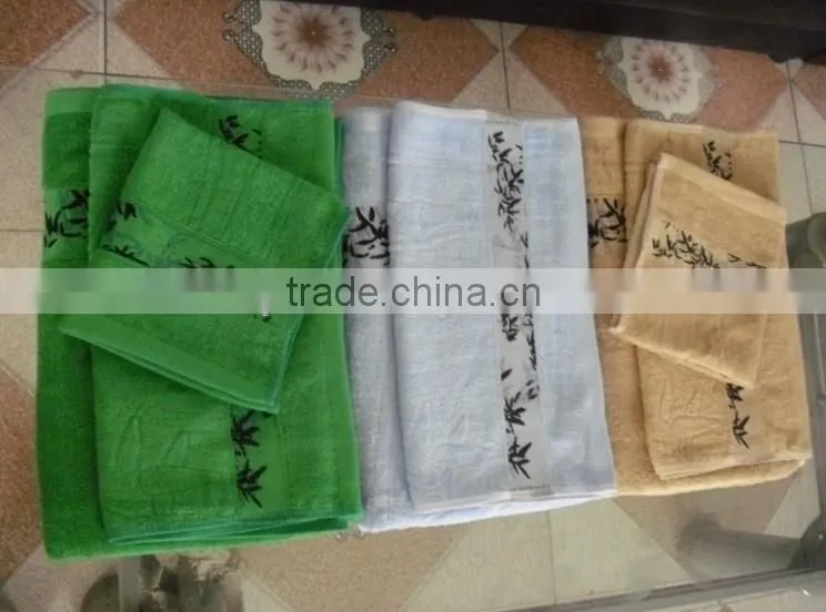 factory directly sale jacquard bamboo fiber bath towel