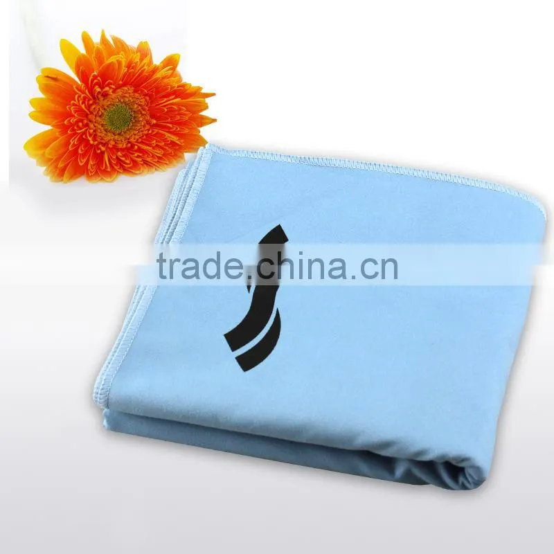 microfiber chamois custom printed beach towel with bag