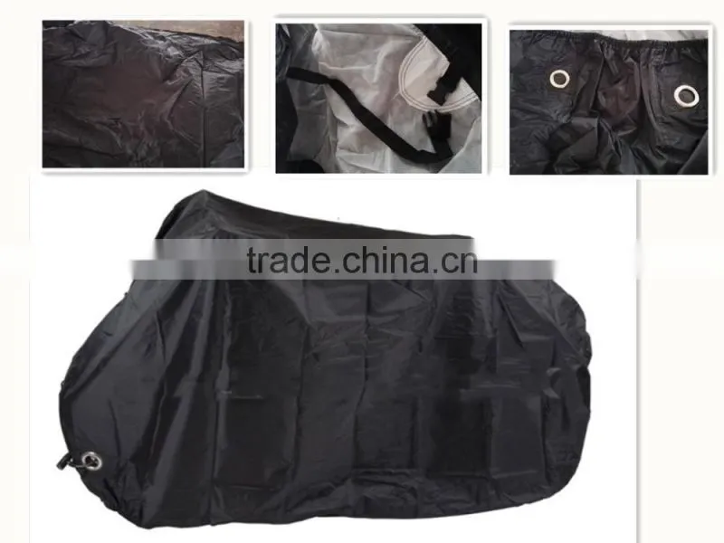All Season Black Waterproof Sun Motorcycle Cover,Fits up to 125-150cc Motors (XX Large & Lockholes)