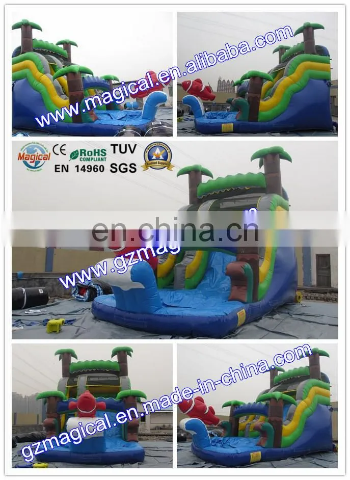 Backyard Wet & Dry Slide With Pool Inflatable Water Slide