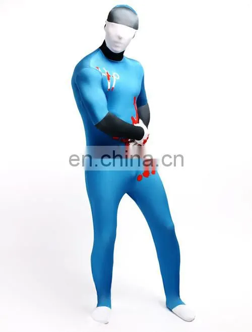 Lake Blue Full Body Spandex Lycra Catsuit Halloween Jumpsuit Unitard Sexy