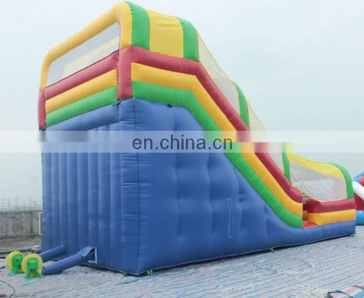Commerical steep giant outdoor inflatable slide with sunshade